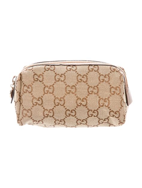 gucci cosmetic bag white|gucci makeup bag sale.